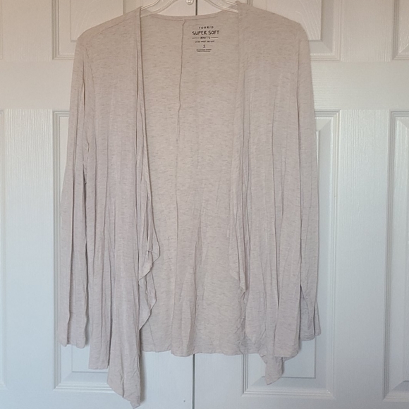 torrid Sweaters - Torrid heathered oatmeal cardigan